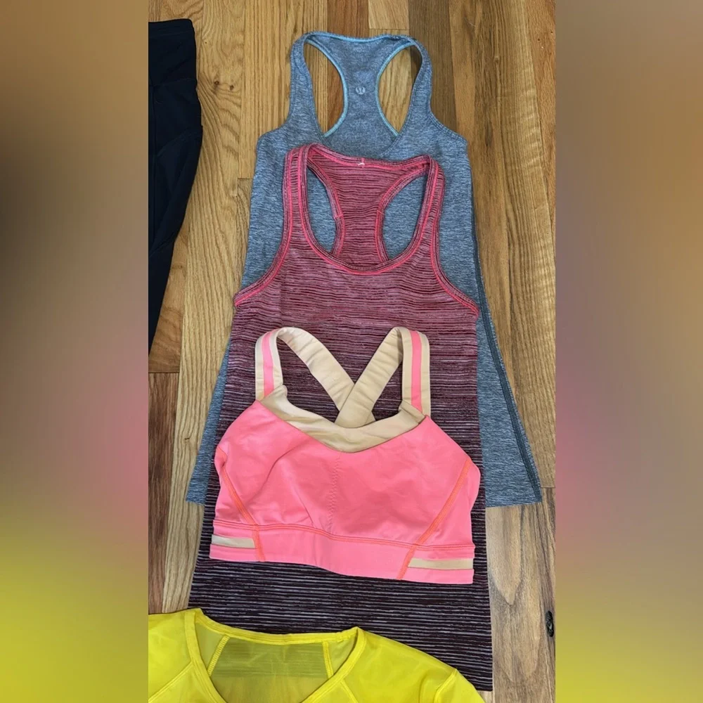 LULULEMON ATHLETA bundle size XS/Small, leggings shorts tanks sports bra shirts - Picture 6 of 11